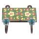 Forest Green And Yellow Floral Ceramic Tiles Hooks Online